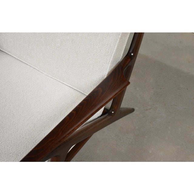 White 1950s Poul Jensen for Selig Z Lounge Chairs - A Pair For Sale - Image 8 of 11