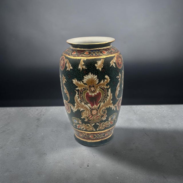 Vintage Chinese Porcelain Vase | Famille Noire Style For Sale - Image 9 of 10