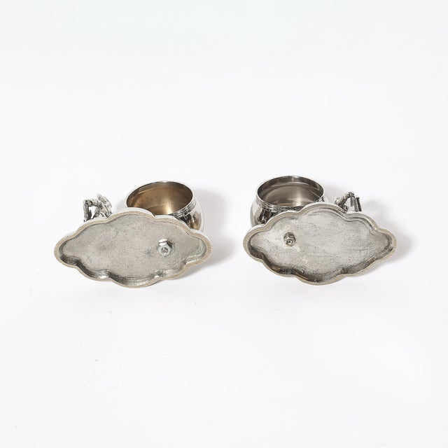 Late 19th Century Victorian Silver-Plated Figural Napkin Rings - a Pair For Sale - Image 11 of 11