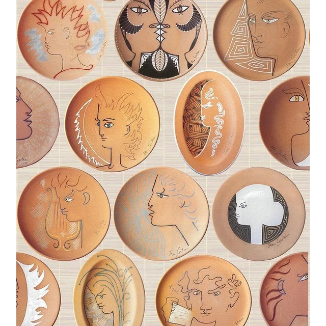 Contemporary Sample - Lelievre for The House of Scalamandré Poteries Wallcovering, Terre Cuite For Sale - Image 3 of 3