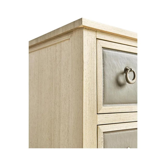 2020s Modern Leather Front Chest of Drawers For Sale - Image 5 of 6