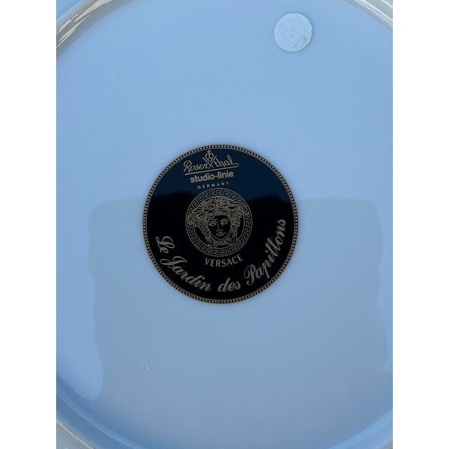 Late 20th Century Vintage “Les Jardin De Versace” for Rosenthal Dinner Plates Z- Set of 10 For Sale - Image 5 of 12