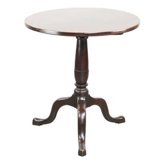 Round Antique English Tilt-Top Table/Side Table from the Early 19th Century with a Patina. For Sale