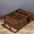 Wood Vintage Chinese Huali Rosewood Curio Cabinet | Ming Style Display Shelf With Barred Doors For Sale - Image 7 of 9