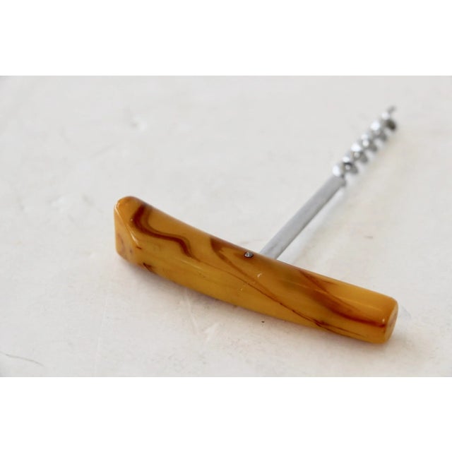 Bakelite Faux Horn Corkscrew For Sale - Image 5 of 5