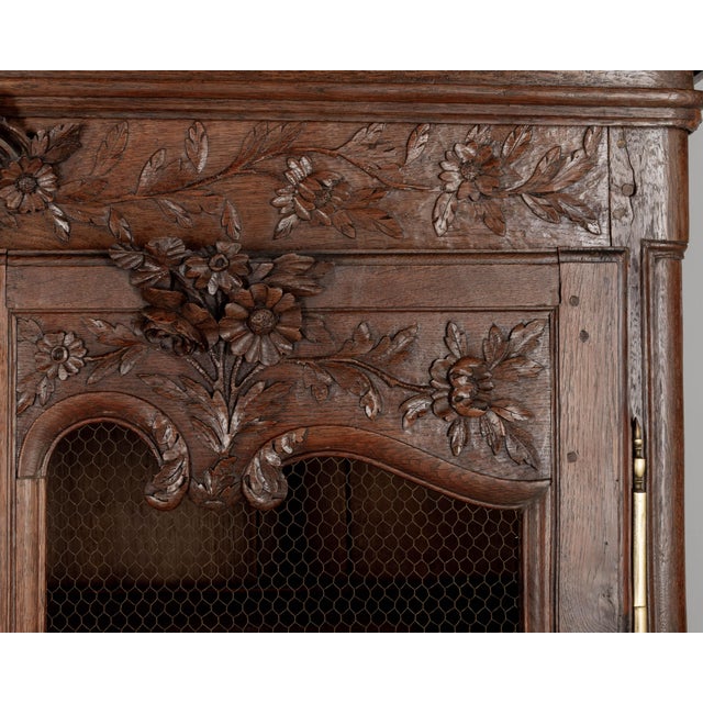 19th Century Normandy Armoire or Display Cabinet For Sale - Image 13 of 15
