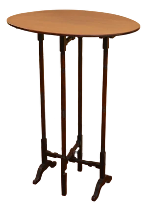 Antique Edwardian Mahogany Oval Side Table