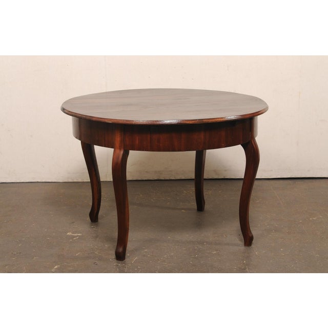 Coffee French Provincial Round Table, Mid 20th C. For Sale - Image 8 of 10