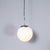 Vintage Plain Opaline Pendant in Glass, 1950s For Sale - Image 9 of 12