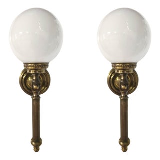 Vintage Empire Style Sconces, 1940s, Set of 2 For Sale