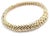 Vintage Tiffany & Co. Vannerie Diamond Sapphire Basket Weave Yellow Gold Necklace For Sale In Philadelphia - Image 6 of 17