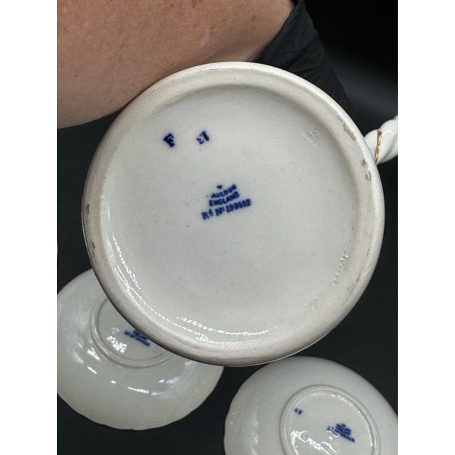 1892 Cauldon England Chocolate Pot Set For Sale - Image 9 of 14