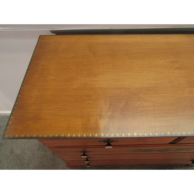 1990s Hitchcock Solid Maple Chest of Drawers For Sale - Image 5 of 8