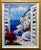 Wood "View to Santorini" Original Print on Canvas by Barbara McCann, Framed, Hand Signed For Sale - Image 7 of 7