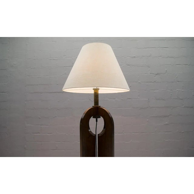 Large Wooden Floor Lamp, 1960s For Sale - Image 4 of 13