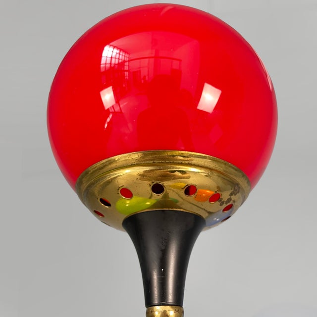 1950s Mid-Century Modern Italian Alberello Floor Lamp attributed to Stilnovo, 1950s For Sale - Image 5 of 18