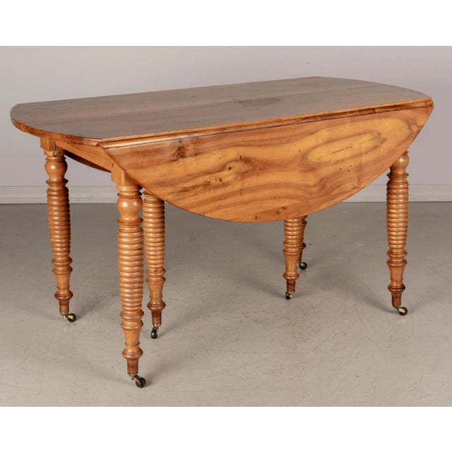 Wood 19th Century French Louis Philippe Extension Dining Table For Sale - Image 7 of 12
