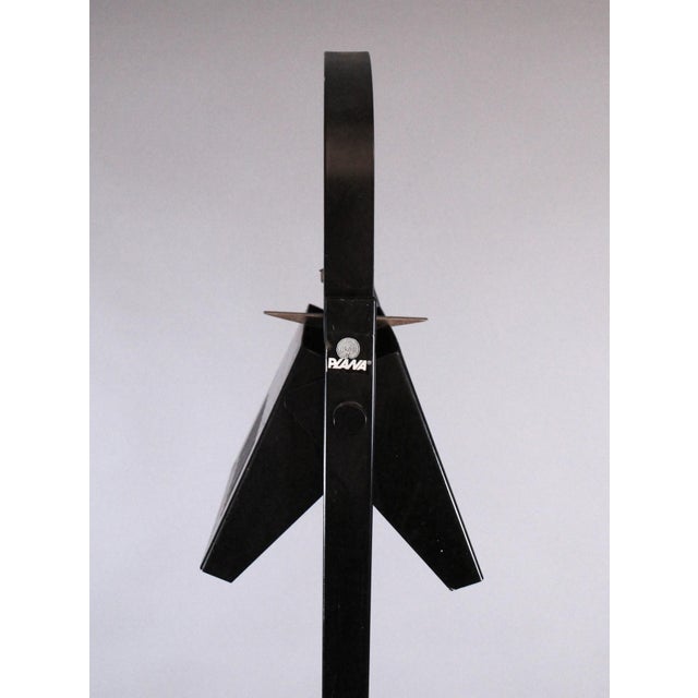 Black 1980's Italian Postmodern Metal Floor Lamp by Plana Milano For Sale - Image 8 of 17
