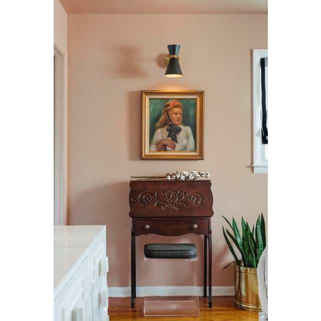 Mid-Century Modern 1970s Lucite Z Vanity Stool For Sale - Image 3 of 6