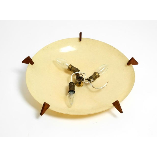 Mid-Century Modern Fiberglass Ceiling Lamp, 1950s For Sale - Image 9 of 16