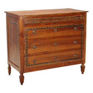 Italian Walnut Chest of Drawers, Italy, 1800s For Sale