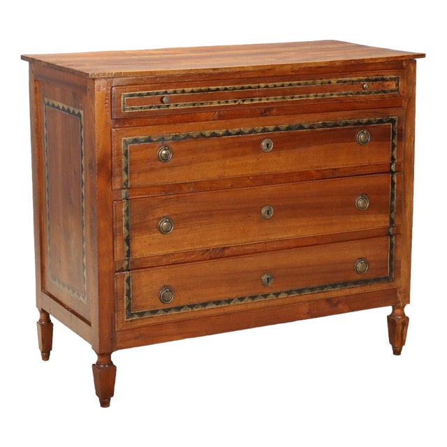 Italian Walnut Chest of Drawers, Italy, 1800s For Sale