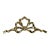 Vintage Brass Ribbon Wall Swag For Sale