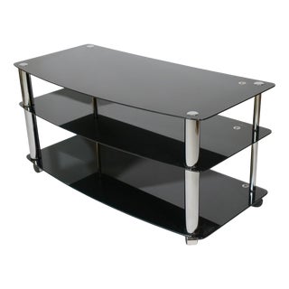 Glass Roll Phono Chest of Drawers, 1980s For Sale