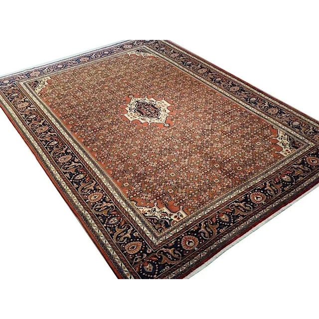 This bidjar rug is made of cotton from cod wool. Very fine and dense link with approx. 300,000 knots / m².