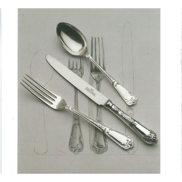 New 1980s Silver Fish Set of 12 Pair Fish Eaters & Fish Servers, La Regence - 26 PCS For Sale - Image 13 of 16