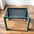 Dark Gray Postmodern Sculptural Metal and Smoked Glass Side Table, 1980s For Sale - Image 8 of 17