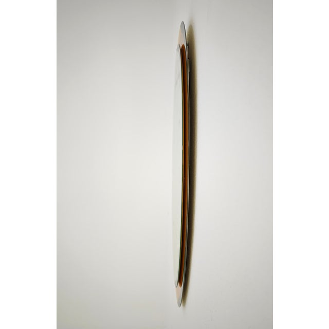 Mid-Century Modern Wall Mirror in Yellow Glass by Cristal Art, Italy, 1960 For Sale - Image 6 of 18