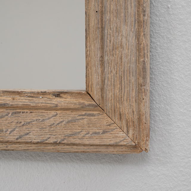 Wood 1900s French Oak Wall Mirrors - A Pair For Sale - Image 7 of 18