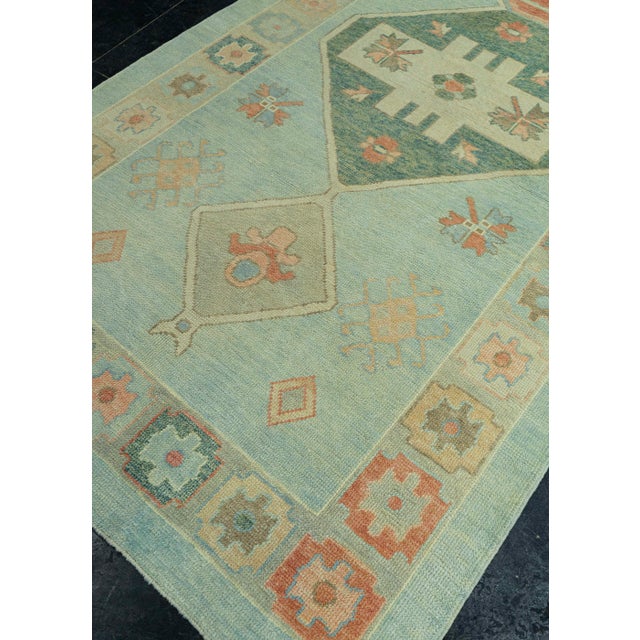 Turkish Turkish Oushak Rug 4'11" x 17'3" #20007 For Sale - Image 3 of 8