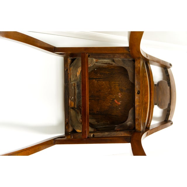 Wood Early 20th Century Empire Style Wooden Chair With Rosewood Veneer Details For Sale - Image 7 of 8