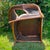 Brown Late 20th Century "Azteca" Woven Rattan Spiderweb Lounge Chairs Featuring Distinctive Sunburst and Web Patterns For Sale - Image 8 of 16