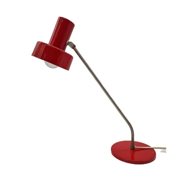 Modernist Red Desk Lamp from Elma, 1970s For Sale - Image 14 of 14