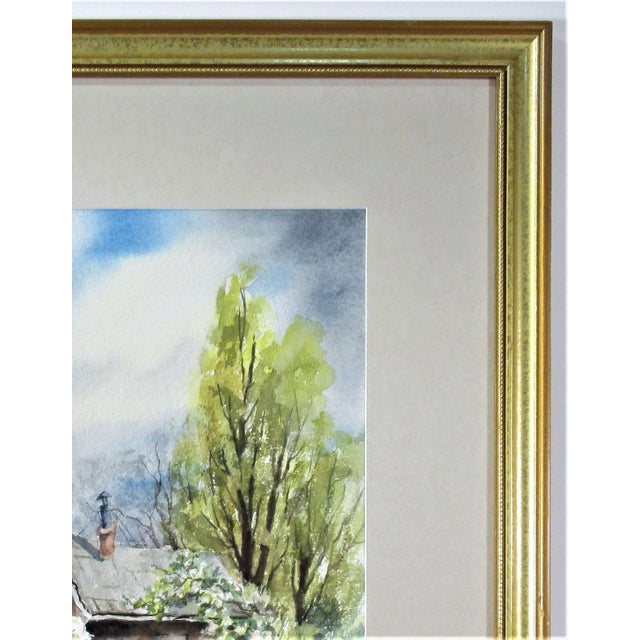 1970s Rachel Bentley, Landscape with House, 1973 For Sale - Image 5 of 6