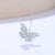 Nina Zhou Jewelry Nina Zhou Aquamarine Diamond Butterfly Pendant Necklace in 14k White Gold For Sale - Image 4 of 10