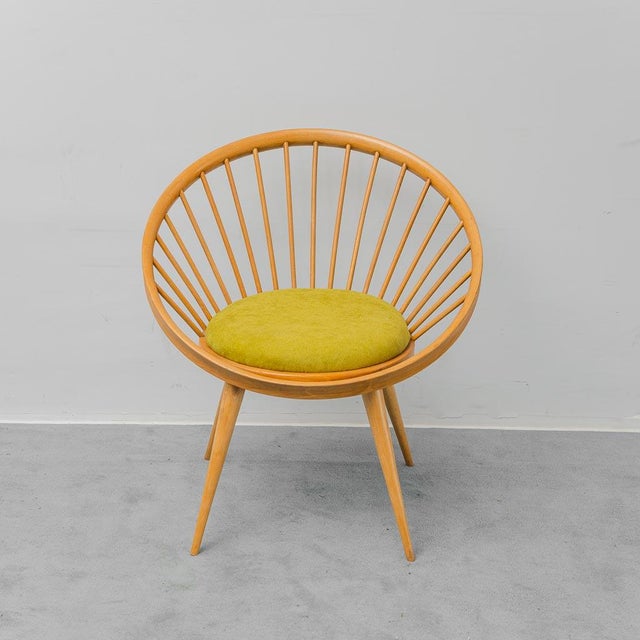 Circular Wooden Armchair, 1960s For Sale - Image 3 of 8