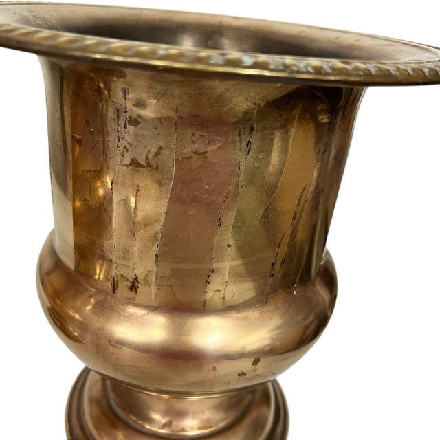 Vintage Handmade Brass Wine Chiller - A Pair For Sale - Image 6 of 12