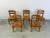 Vintage Oak and Wicker Dining Chairs, 1960s, Set of 5 For Sale - Image 6 of 10