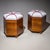Art Deco Pair of Hexagonal Art Deco Stools, 1st Half 20th Century For Sale - Image 3 of 8