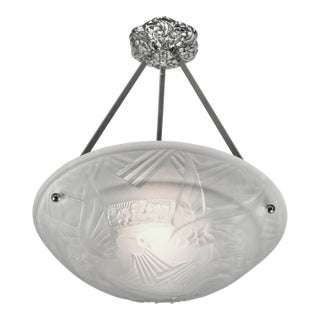 A French Art Deco Pendant Light 1930 France For Sale