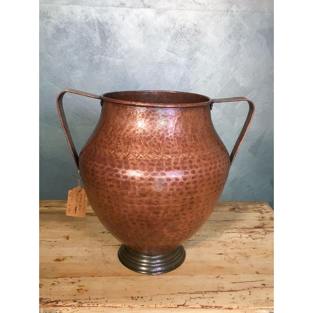 Antique Two-Handled Copper Amphora, 1800s For Sale - Image 3 of 9