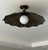 Mid-Century Modern Black Antique Brass Semi Flush Mount Light Fixture, Handmade Unique Design Ceiling Light For Sale - Image 3 of 13