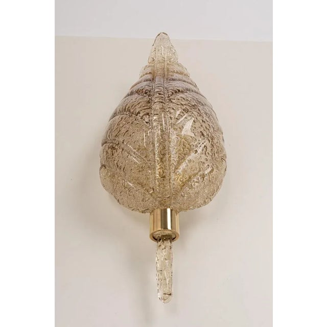 Large Murano Glass Wall Sconce by Hillebrand, Germany, 1970s For Sale - Image 10 of 11