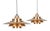 Vintage Aluminum Pendant Lamps by David Mogensen for Superlight, 1980s, Set of 2 For Sale