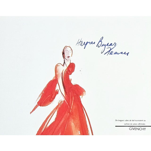 Givenchy 1983 Set of 2-French Hubert Givenchy Original Fashion Prints For Sale - Image 4 of 7