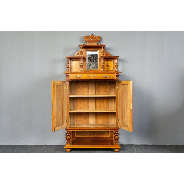 19th Century Wilhelminian Vertiko Cabinet For Sale - Image 3 of 18